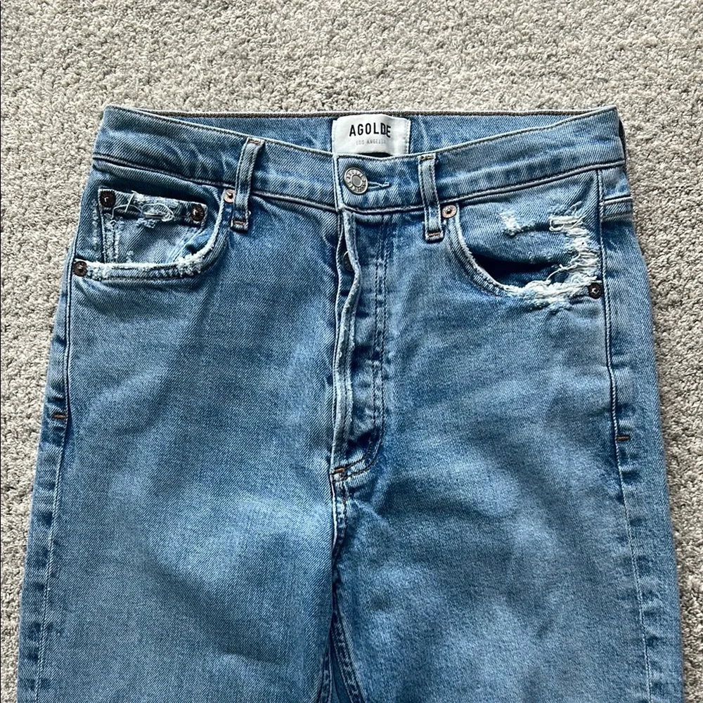 Agolde Nico High Rise Slim Fit colorway is Rooted size 24 - Picture 4 of 13